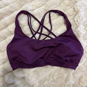 Victoria’s Secret Purple Cross Back Sports Bra